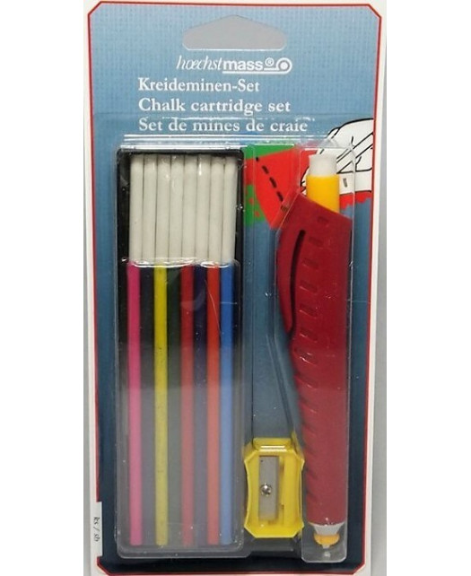 SET Crayon craie porte mine + craies + taille crayon