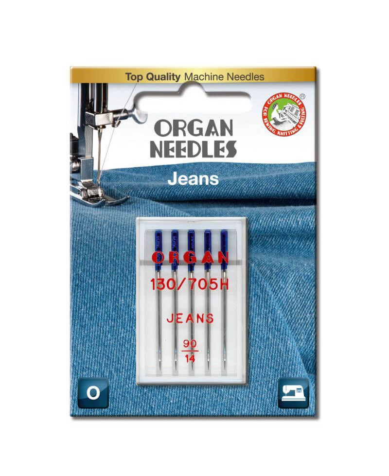 Aiguilles ORGAN Jeans Taille 90 130/705H 5pcs