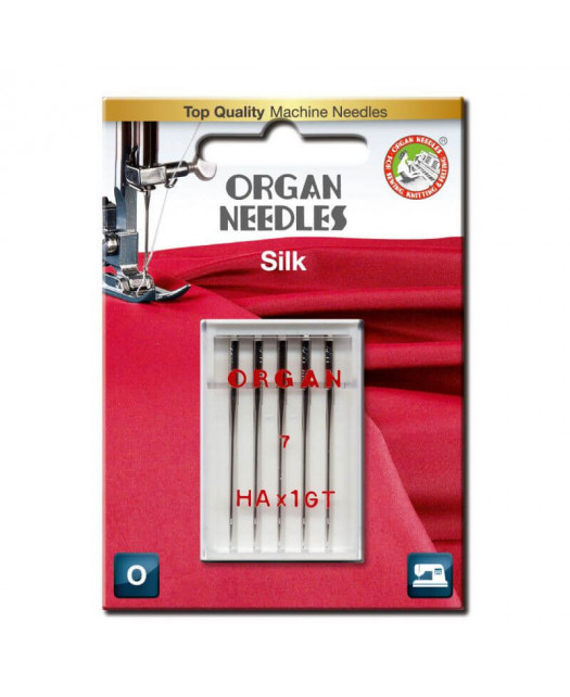 Aiguilles ORGAN Silk (Soie) Taille 55 HAx1GT 5pcs